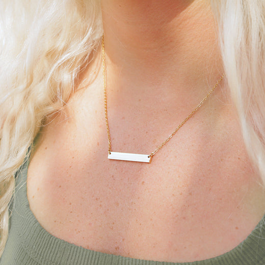 Bar Necklace Engraved Your Way