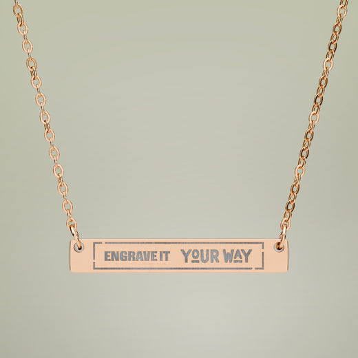 Bar Necklace Engraved Your Way